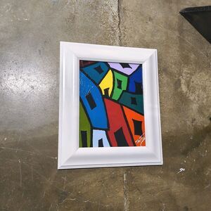 Original Acrylic Painting " Twisted Perspective"  17 "X 20" By Timothy Designs